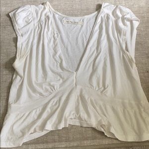 Free People White Cropped Tank Top